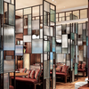 Hotel lobby fixed hard arc partition hotel furniture customization