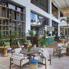 Hotel outdoor sun room outdoor table and chair series hotel furniture customization
