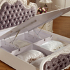 European classic style bed frame hotel furniture customization