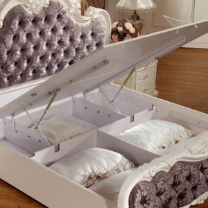 European classic style bed frame hotel furniture customization