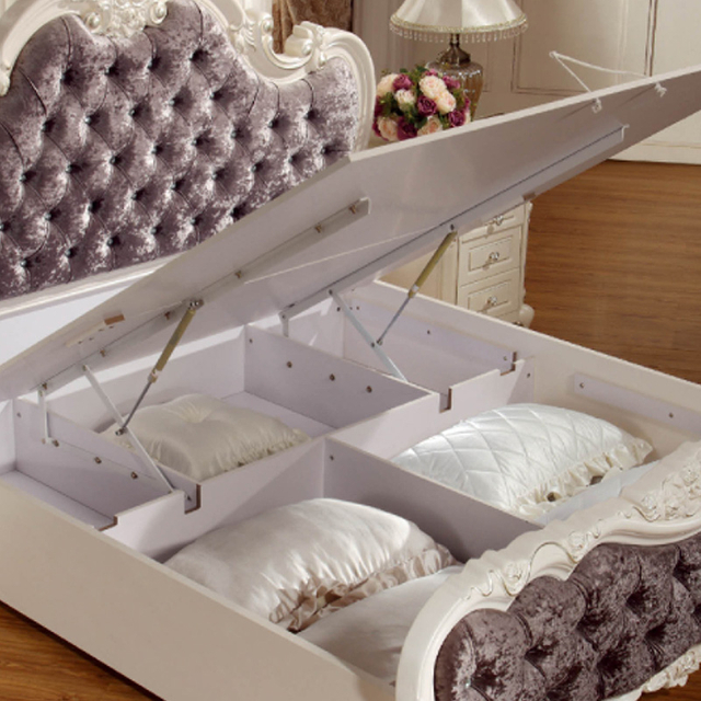 European classic style bed frame hotel furniture customization