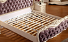 European classic style bed frame hotel furniture customization