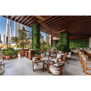 Commercial Teak Outdoor Restaurant Furniture Set