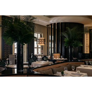  Luxury Resorts Integrated Hotel Project Custom Restaurant Booth Full Soft Furnishing