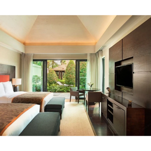 Southeast Asian Tropical Garden Resort Full Twin Room FF&E Furniture Set,