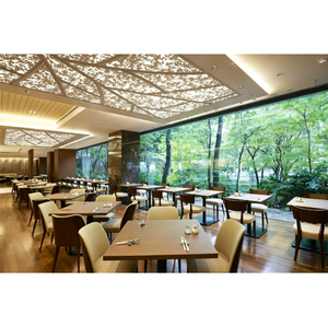 Luxury Hospitality F&B Projects Modern Natural Light Wood Scenic Hotel All-Day Dining Full FF&E Furniture Set