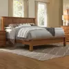 Classic Rustic Oak Solid Wood Hotel Bed with Multi-Drawer Nightstand & Tall Dresser