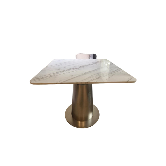 Square Marble Top Dining Table