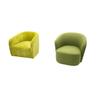 2 Styles Curved Tub Accent Chair