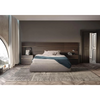 Integrated Dual-Drawer Nightstands & Low Profile Upholstered Platform Hotel King Bed FF&E Custom Furnishing