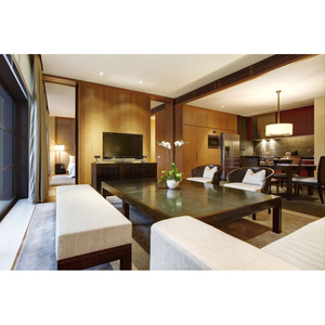 New Chinese Natural Wood Open Plan Living Dining Suite Furniture