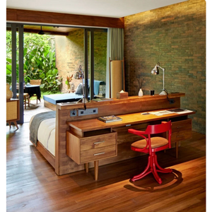  Tropical Nature Integrated Partition Bed & Desk Combined FF&E Furniture Set