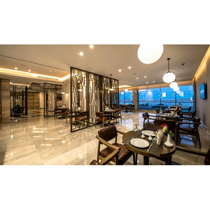 Light Luxury Commercial Solid Wood Dining Table And Chairs Hotel Restaurant Full Set Furniture