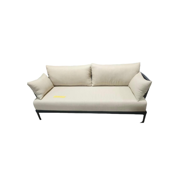 Outdoor-Ready Rattan Frame Sofa