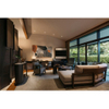 Dark Wood Resort Vacation Apartment Reception Area Suite Living Room Full Furniture