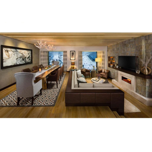 Mountain Natural Wood Villa Living Room Furniture Set