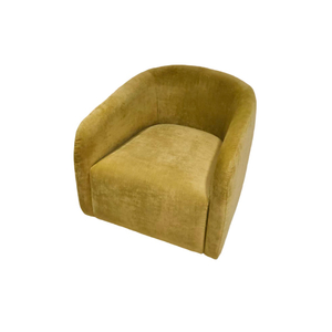 Curved Tub Upholstered Accent Sofa Chair