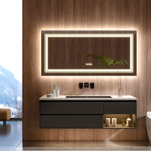 Minimalist Wood Mountain Resort Hotel Guest Bathroom Full FF&E Package