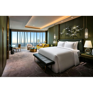 Dark Green Luxury High-rise Executive Suite Full FF&E Furniture Set