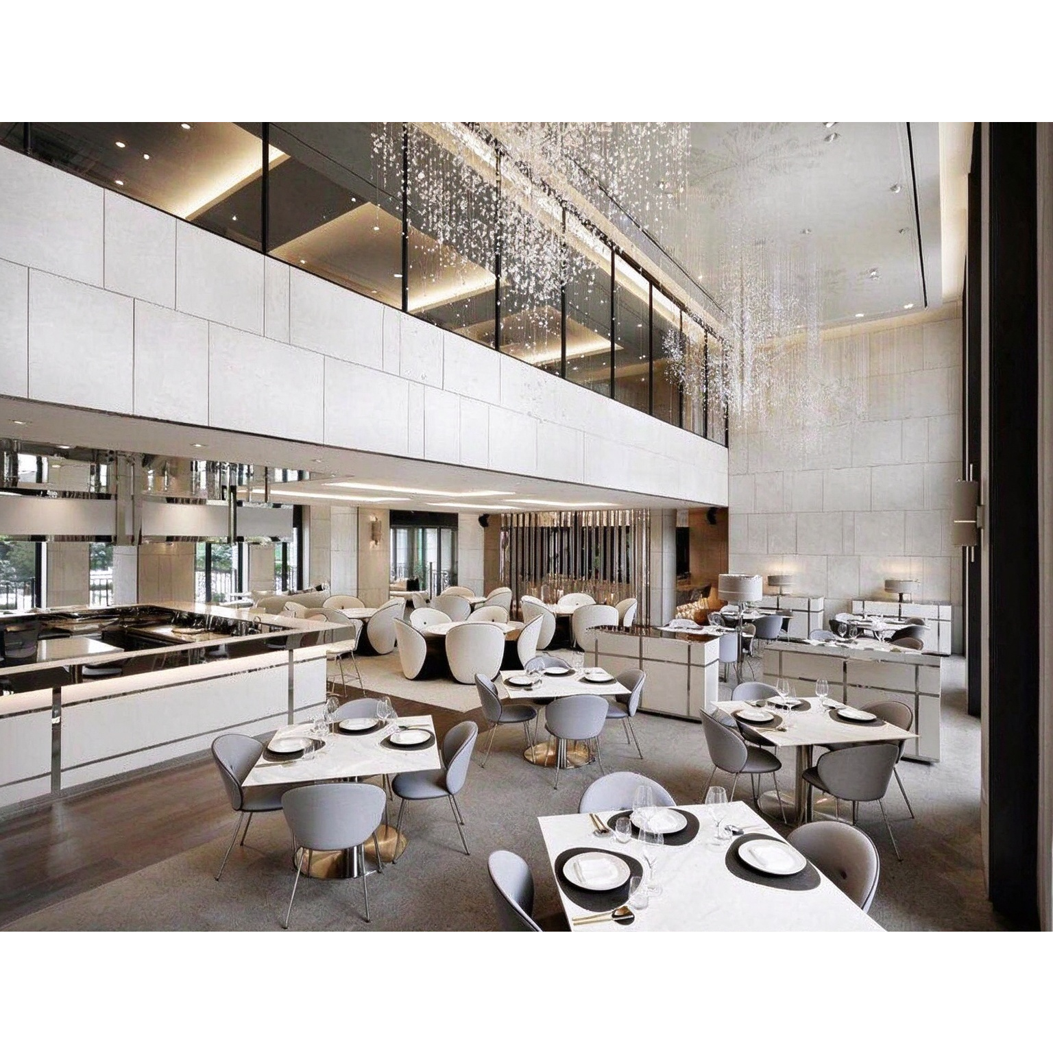Modern Fine Dining Restaurant Furniture Set