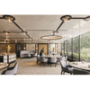 Complete Built‑In And Loose Furnishings Including Round Dining Sets, Banquette Seating, Sideboards, Wall Woodwork And Ceiling Trim
