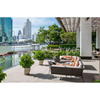 River View Hotel Outdoor Terrace Rattan FF&E Furniture Set Custom Outdoor Soft Furnishing