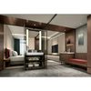 Luxury 5-Star Open Bathroom Vanity With Glass Partition Custom Hotel Full Bedroom Furniture Set