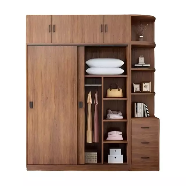 Multi-Functional Storage Sliding Door Wardrobe