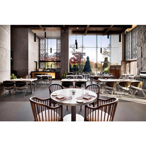 Factory Custom Wabi Sabi Japanese Style Hotel Restaurant Furniture Set