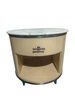 Light Wood Nightstand With Marble Top