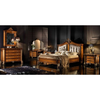 European Vintage Carved Solid Wood Full Bedroom FF&E Furniture Set For 5 Star Hotel Suite