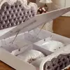 Hotel Project Customization French Palace Style Velvet Upholstered Storage Bed