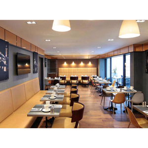 Hotel Restaurant Booth Seating & Dining Table Chair Set
