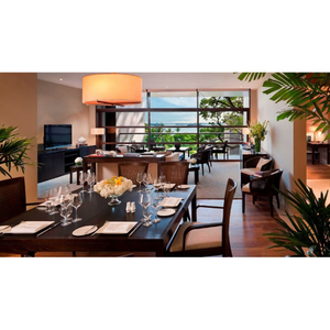 Resort Suite Private Dining Solid Wood Table Chair Full Integrated Soft Furnishing