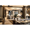 Nature‑Inspired Hotel Dining Furniture Set With Woven Chairs And Modular Banquette