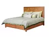 Custom Commercial Classic Natural Solid Wood Panel Storage Platform Bed