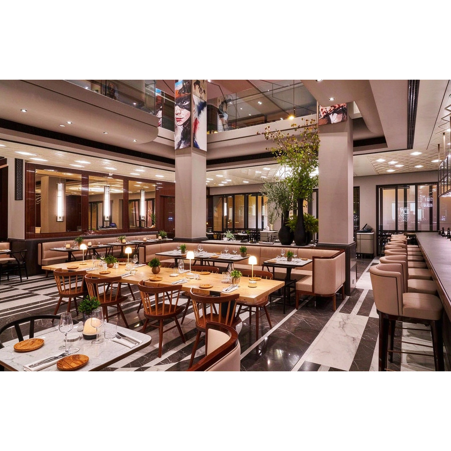 Custom Modern Retro Hotel Restaurant Furniture Set
