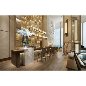 Resort Hotel Public Area Custom Factory Wholesale Hotel Lobby Bar Full FF&E Furniture