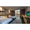 Coastal Sea View Ink Wash Landscape Combined Fabric Feature Wall Hotel Twin Room Full FF&E Furniture Set