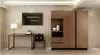 Modern Hotel TV & Wardrobe Combo Furniture Set